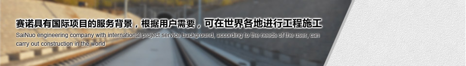 賽諾具有國際項(xiàng)目的服務(wù)背景，根據(jù)用戶需要，可在世界各地進(jìn)行工程施工